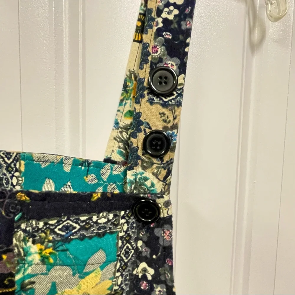 Yak & Yeti Sm/M Patchwork Cotton Dress NWT - Picture 8 of 12